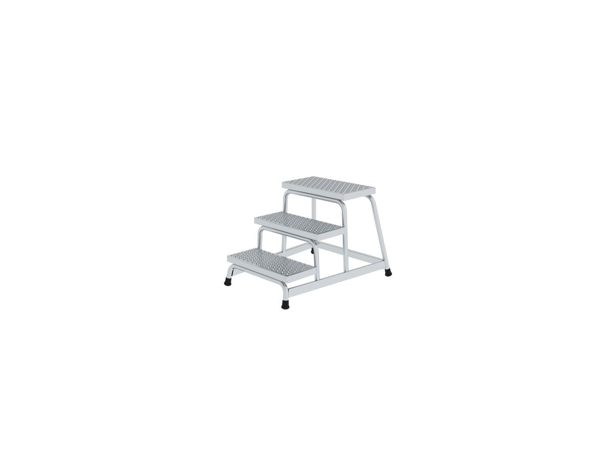 Günzburger Aluminium-Arbeitspodest R13 Starr 3-Stufen 0,75x0,88m 51032