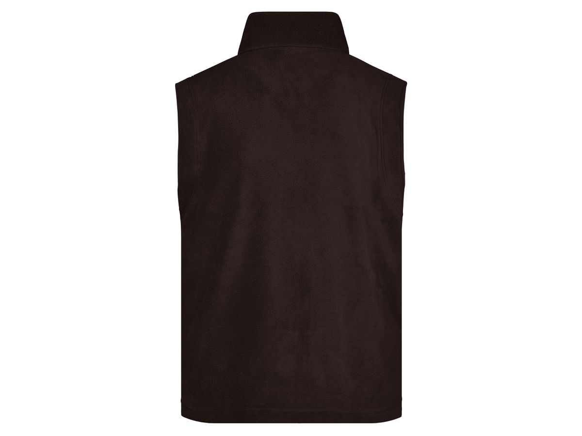 JN Fleece Vest JN045 100%PES, brown, Größe L