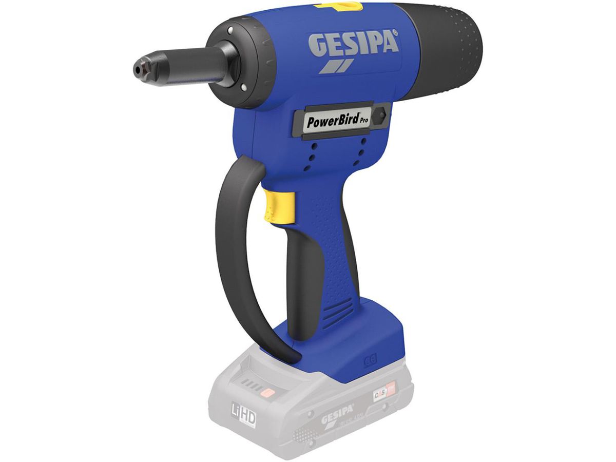 Accu-blindklinkapparaat PowerBirdPro Gol d Editon zonder accu GESIPA
