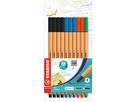 STABILO Fineliner point 88 87-1468 0,4mm farbig sortiert 10 St./Pack.