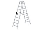MUNK Aluminium-Stufen-Stehleiter Beidseitig 2x10 Stufen 40220