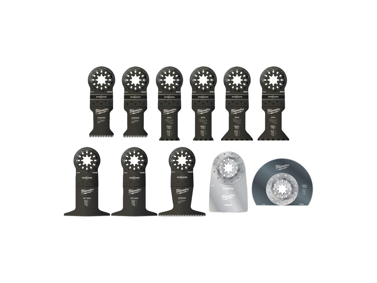 MILWAUKEE Starlock Zubehör-Set Universal 11teilig