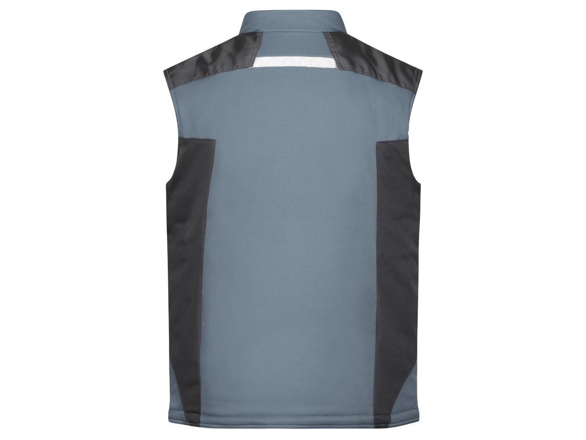 JN Craftsmen Softshell Vest JN825 100%PES, carbon/black, Größe 5XL