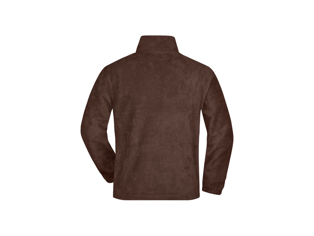 JN Half-Zip Fleece JN043 100%PES, brown, Größe M