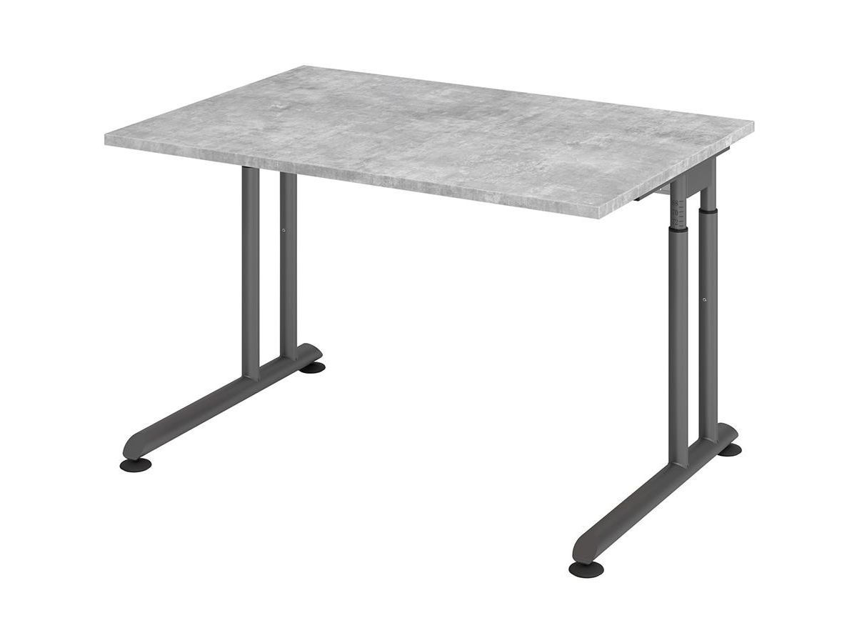 Schreibtisch C-Fuß 1200x800 mm Beton