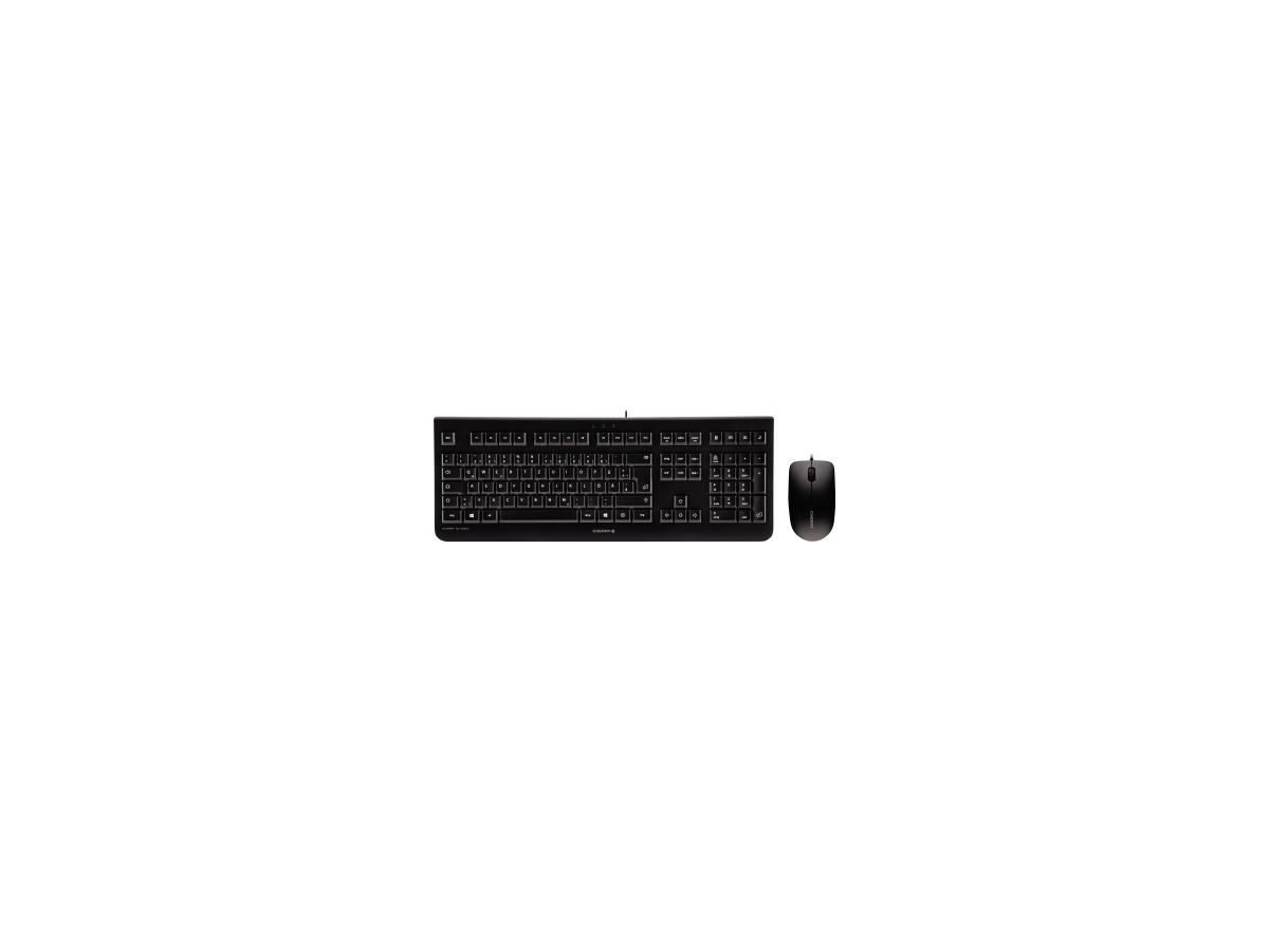 Cherry Tastatur-Maus-Set DC2000 JD-0800DE-2 schwarz
