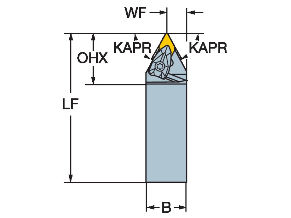 COROMANT T-Max P Schaftwerkzeug zum Drehen DDNNN2525M1504