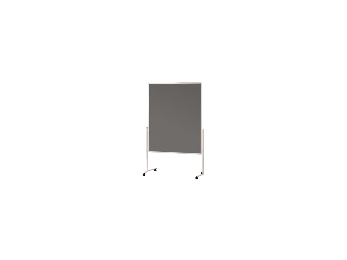 Soennecken Moderationswand 4868 120x150cm Filz grau inkl. Rollen