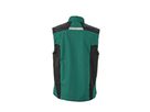 JN Workwear Softshell Vest JN845 100%PES, dark-green/black, Größe XL