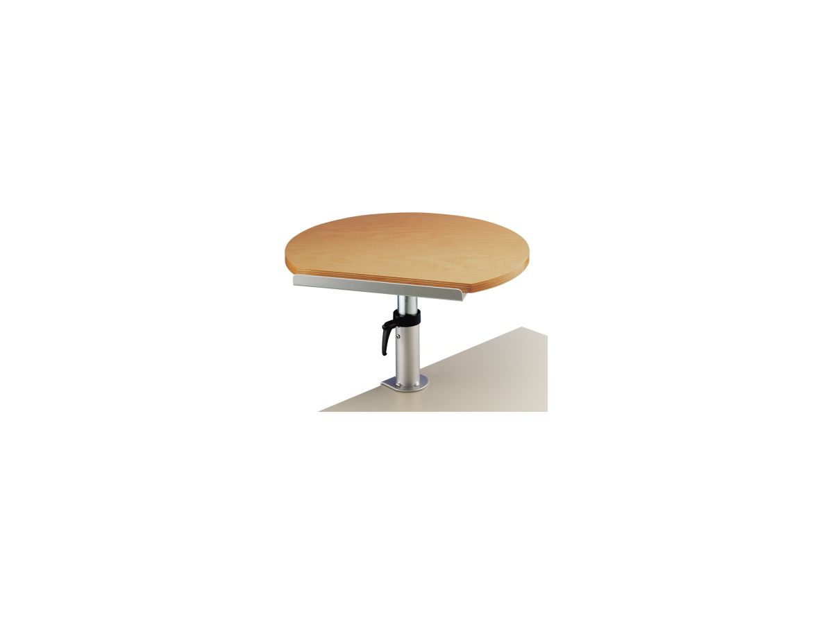 Tischpult ergonomisch Klemmfuß, Bucheplatte