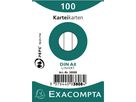 Exacompta Karteikarte 3808B DIN A8 liniert Karton weiß 100 St./Pack.