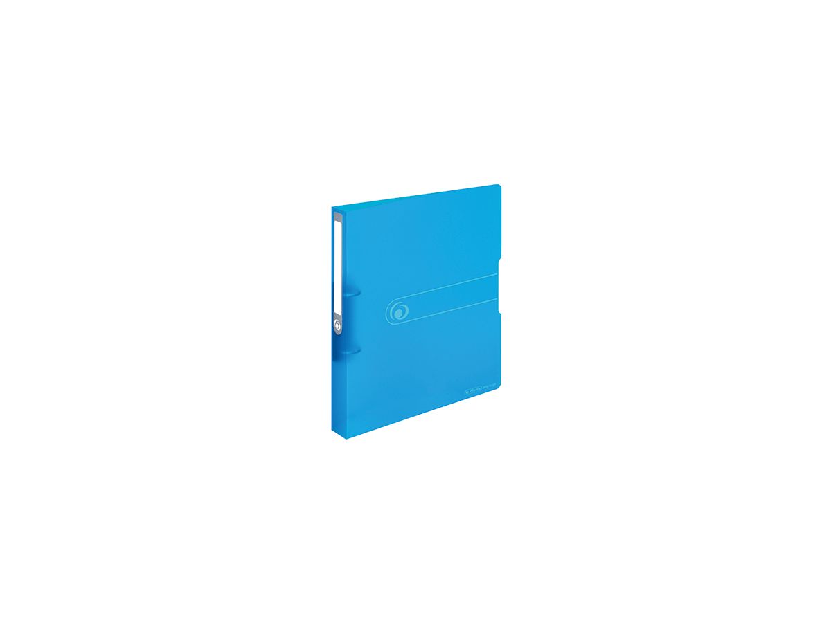 Herlitz Ringbuch 11205762 DIN A4 2Ringe 25mm transparent blau
