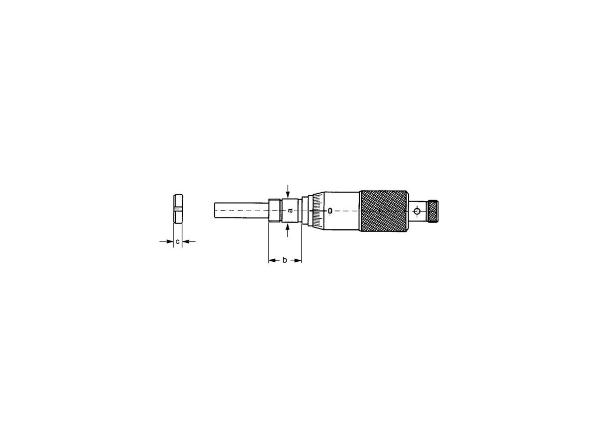 Inbouwschroefmaat 0-6,5mm, 0,01mm FORMAT 0-6,5mm, 0,01mm