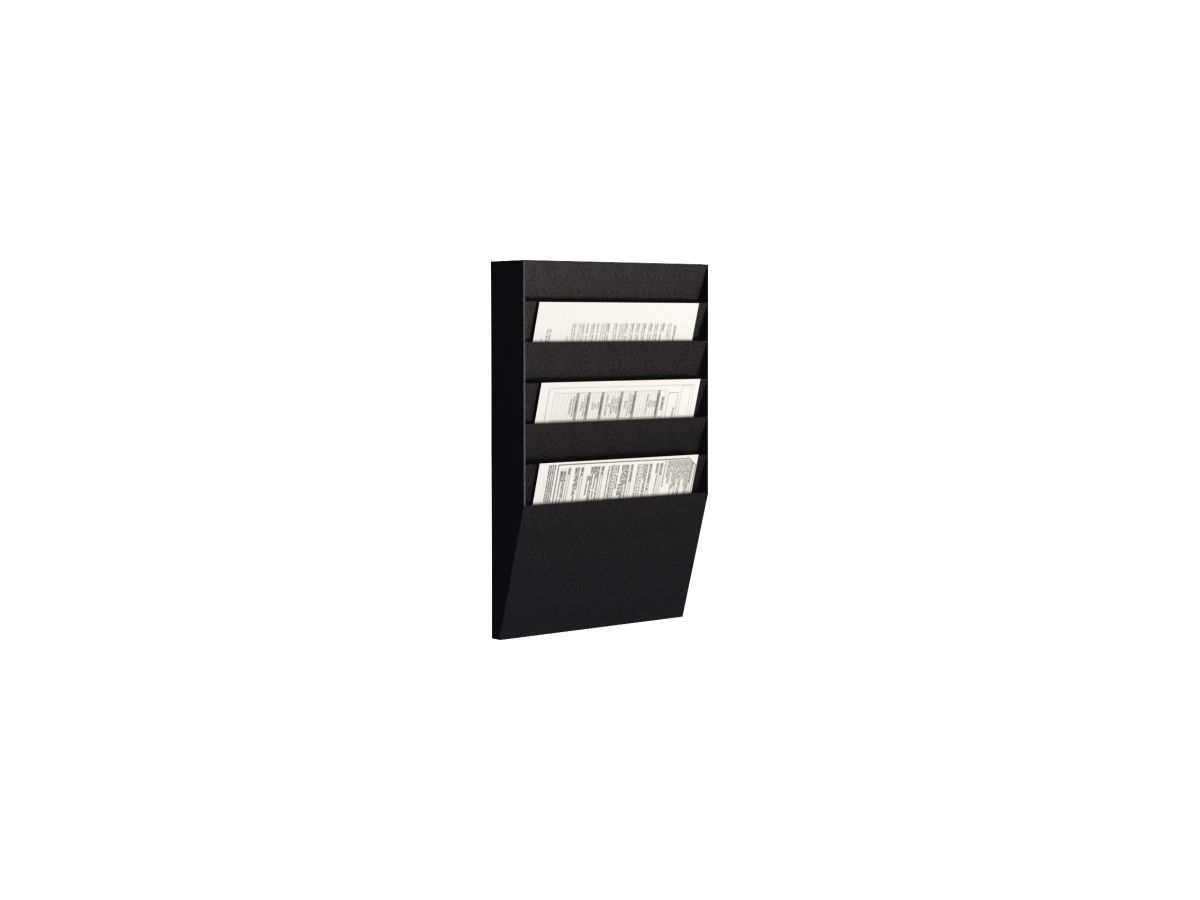 Paperflow Wand-Sortiertafel H 6F A4H1X6.01 DIN A4 schwarz