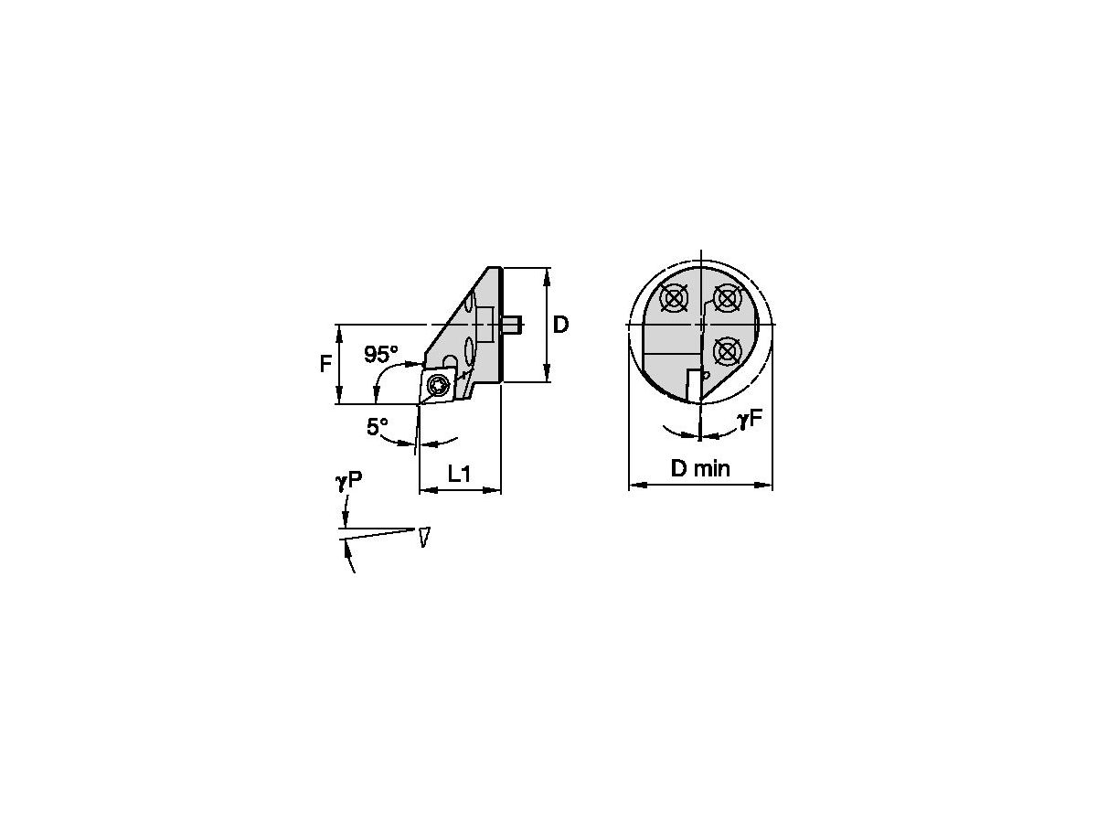 KENNAMETAL H2532SCLCR09 BORING HEAD D25,0MM DMIN32,0MM