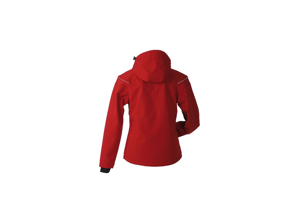 JN Ladies Winter Softshell Jacket JN1001 95%PES/5%EL, red, Größe XL