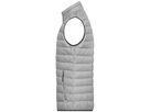 JN Men's Down Vest JN1138 silver-melange/graphite, Größe 3XL