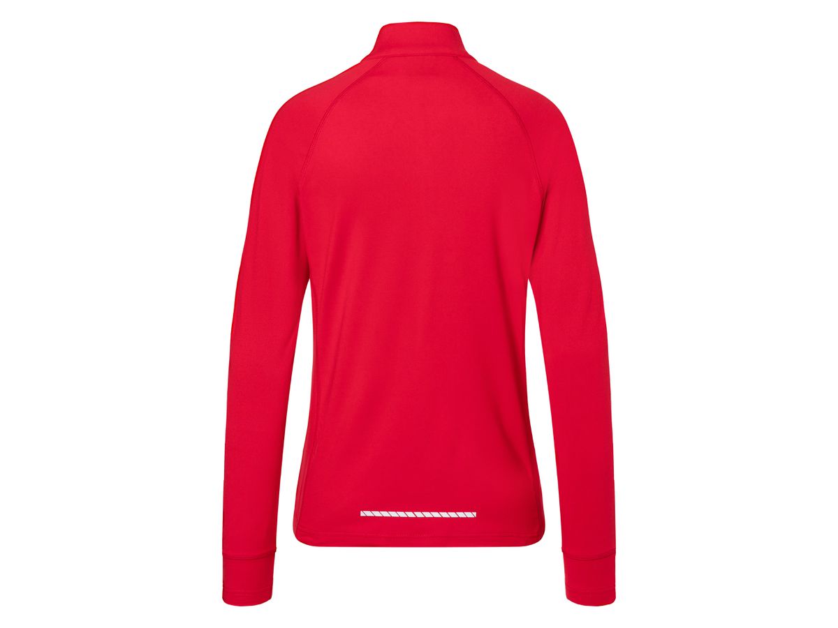 JN Ladies' Sports  Shirt Half-Zip JN787 red, Größe L