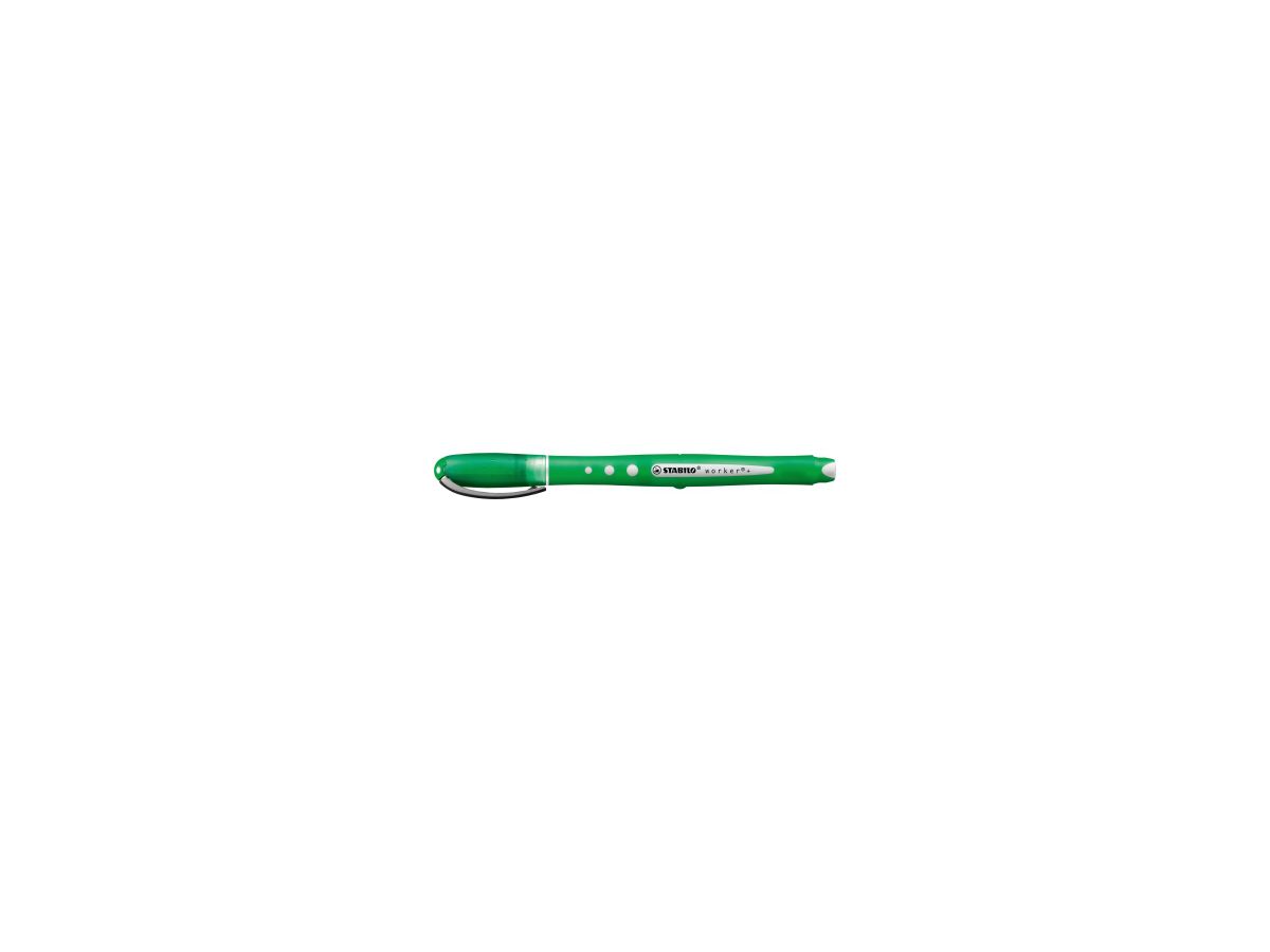 STABILO Rollerball worker colorful 2019/36 0,5mm Kappenmodell grün