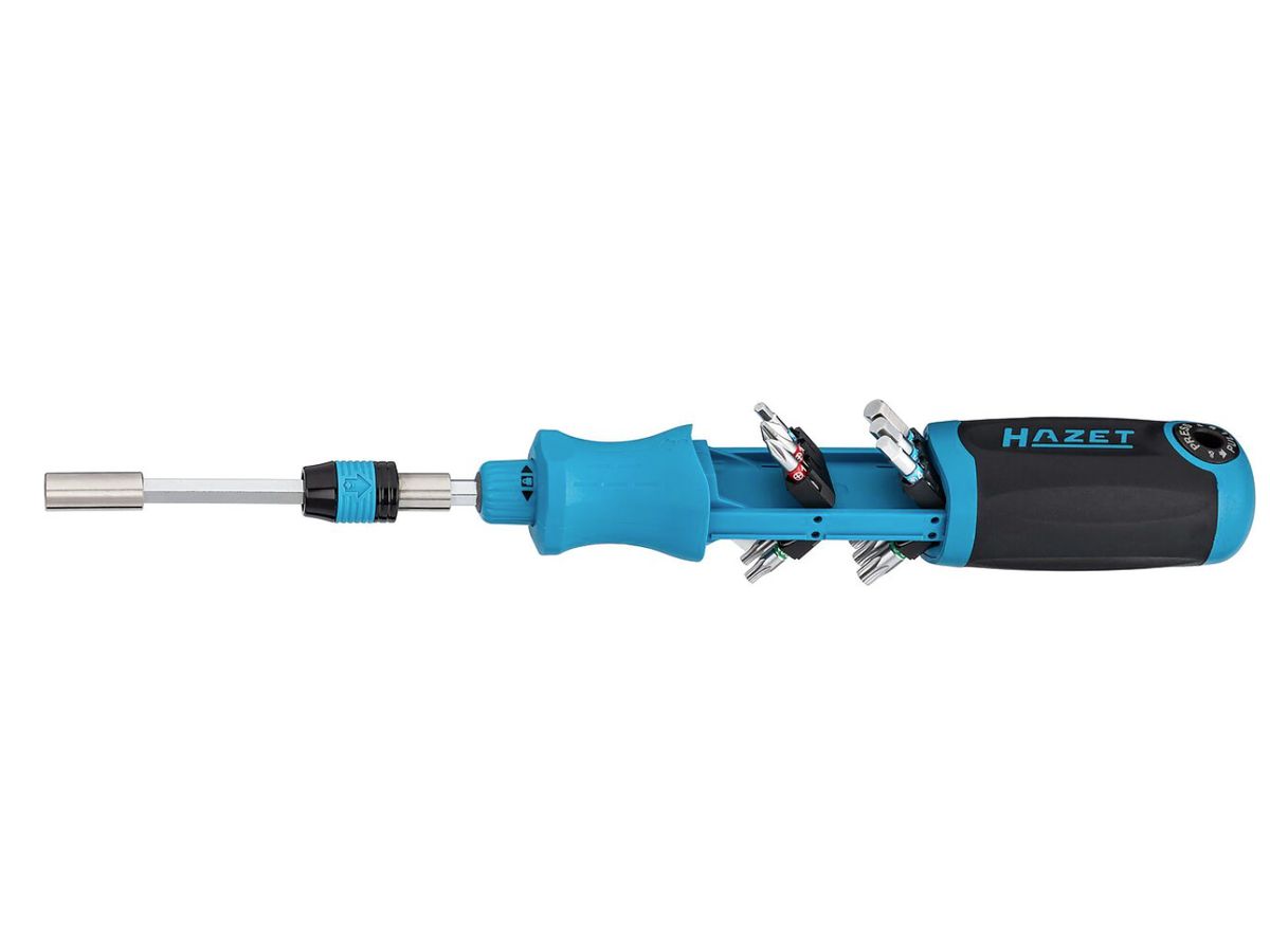 HAZET  Bit Ratschen-Schraubendreher 811R-4 mit integriertem Magazin 14-tlg