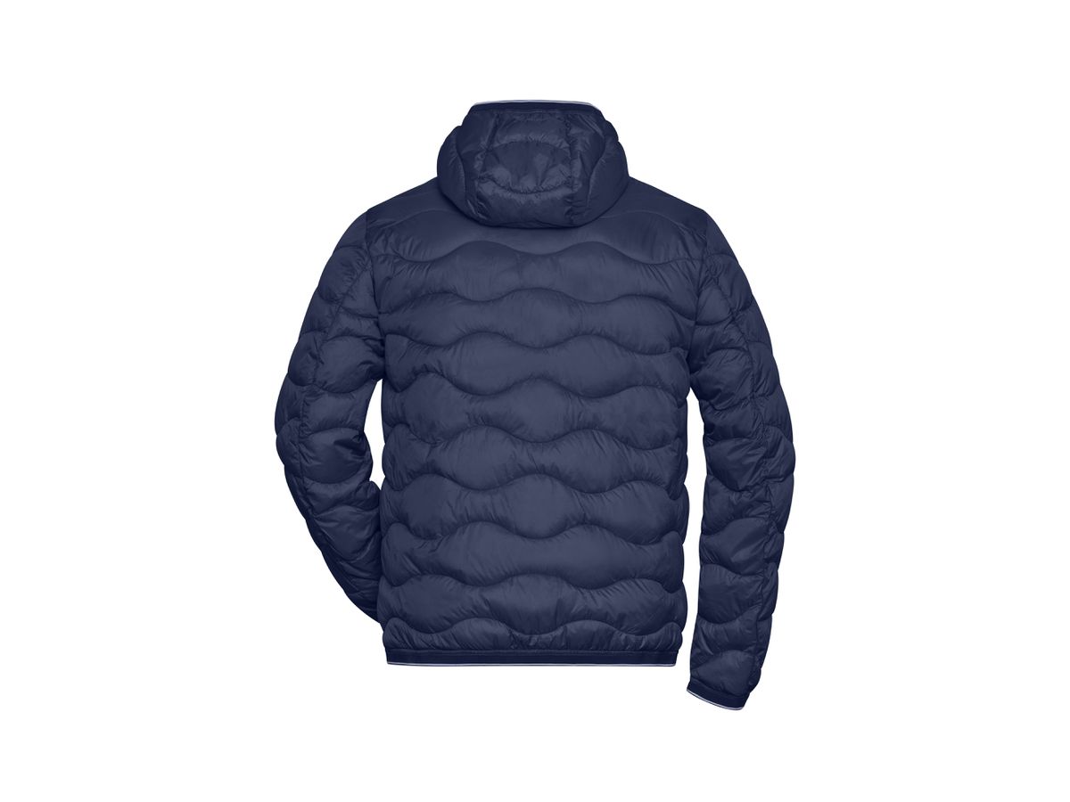 JN Men's Padded Jacket JN1156 navy/silver, Größe M