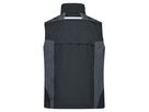 JN Workwear Vest JN822 65%PES/35%BW, black/carbon, Größe 2XL