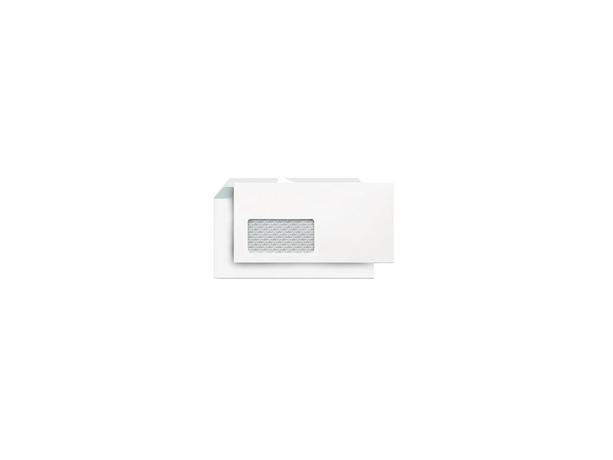 Briefhülle Lettersafe DIN lang mF 80g sk weiß 500 St./Pack.