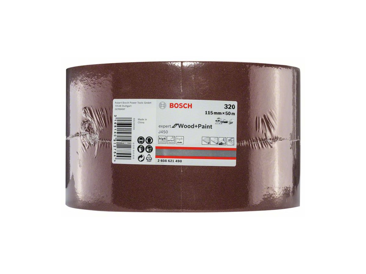 BOSCH Schleifrolle J450 EWP 115 mm x 50 m, G320