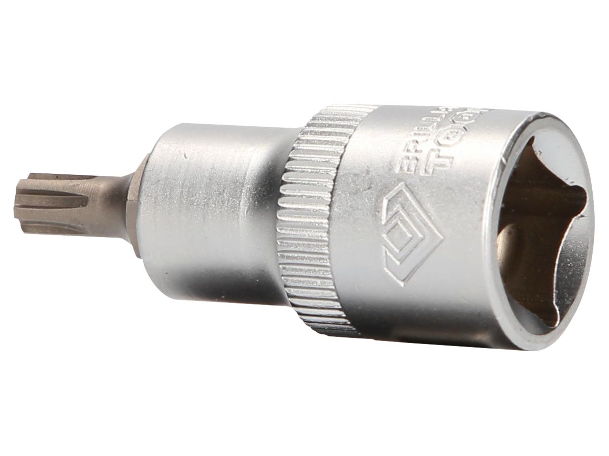 BRILLIANT TOOLS 1/2" Bit-Schrauben- dreher-Einsatz,RIBE, 55mm, M6