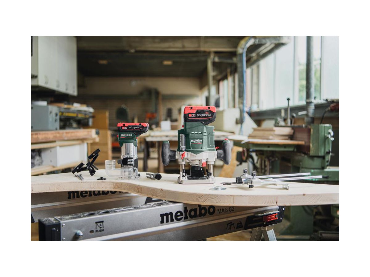 METABO Akku-Oberfräse OFV 18 LTX BL 12 solo, in metaBOX