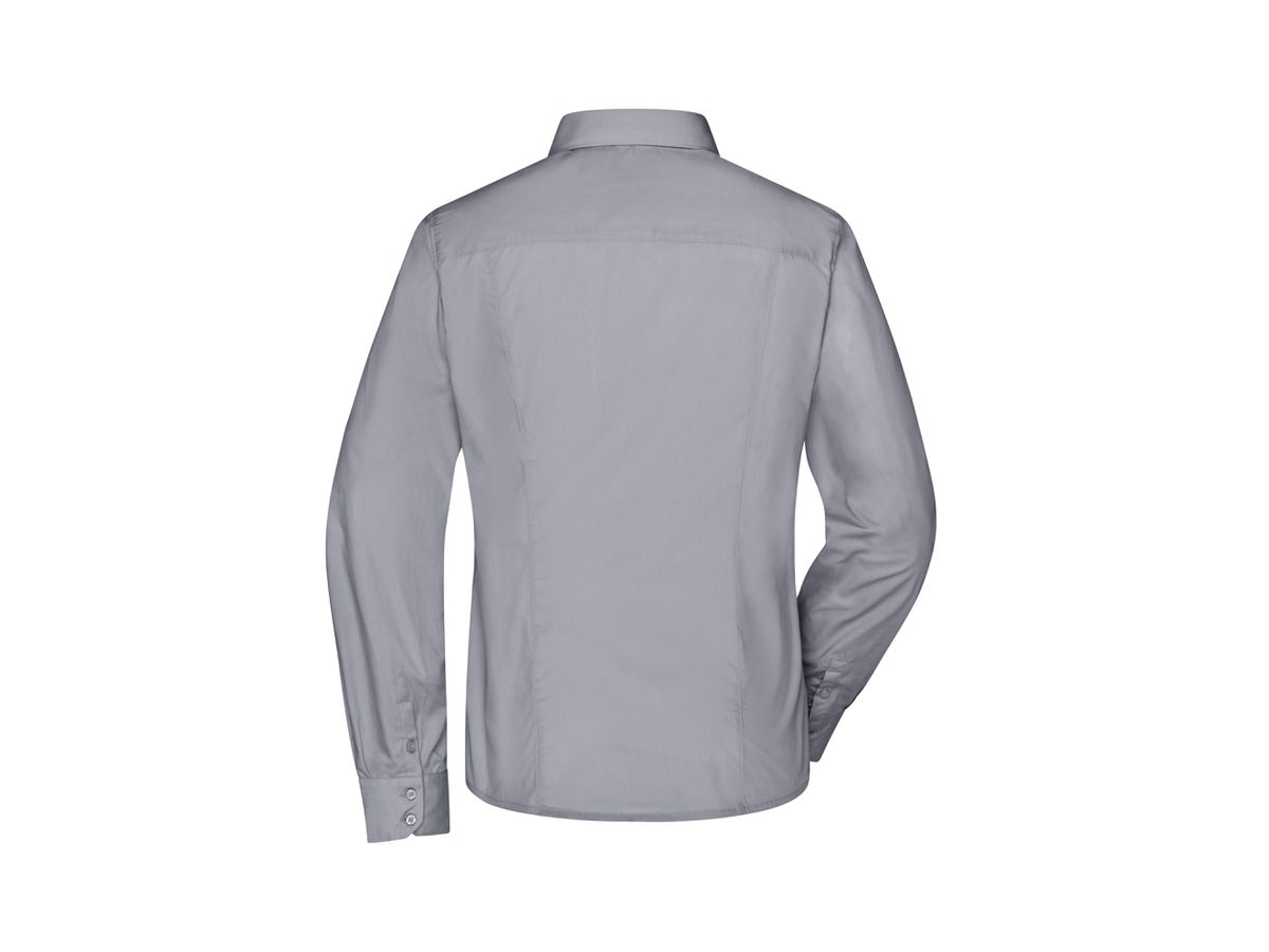 JN Ladies Business Shirt Longsleeve JN641, steel Gr. XS