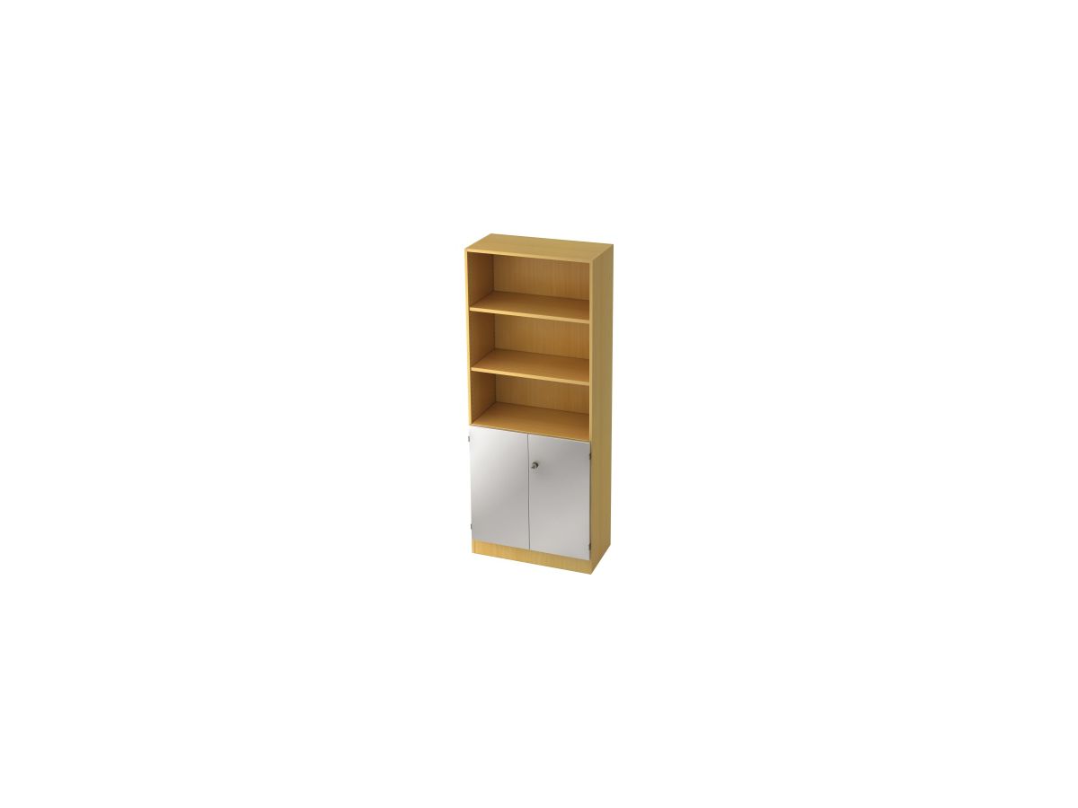 Regal Türen 6770SG Buche / silber, 80x42x200