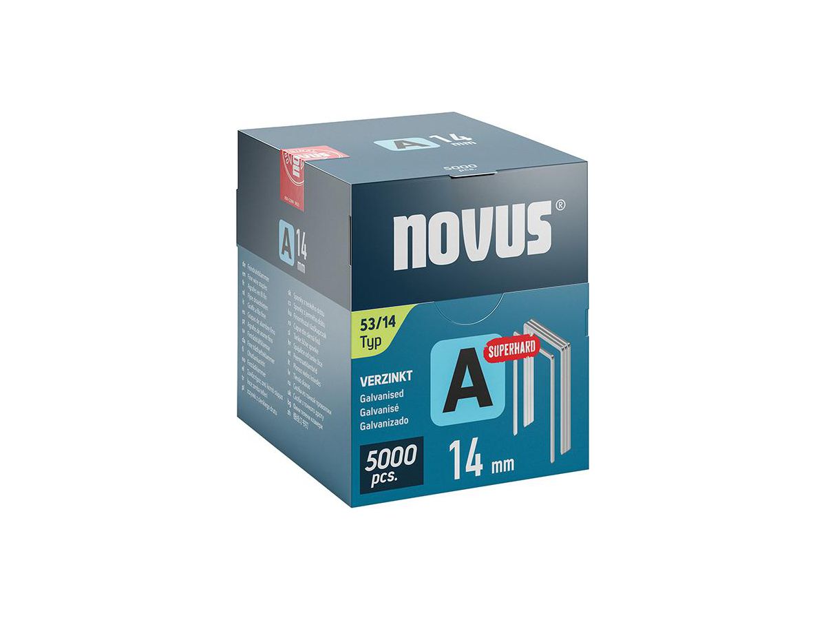 NOVUS Klammer A 53 14 mm VE 5.000 Klapp-FS