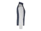 JN Ladies' Knitted Hybrid Jacket JN741 light-melange/anthracite-melange Gr. XS