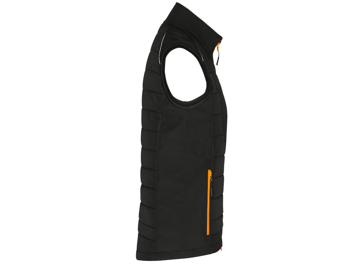 JN Ladies' Hybrid Vest JN1821 black/neon-orange Gr. S