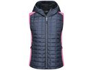 JN Ladies' Knitted Hybrid Vest JN767 pink-melange/anthracite-melange, Größe M