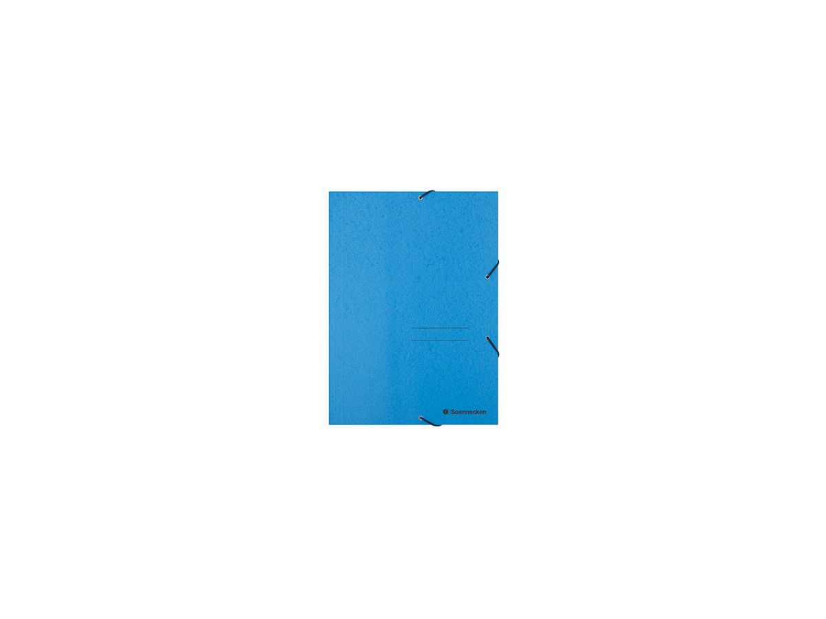 Soennecken Eckspanner 1473 DIN A4 3Klappen und Gummizug blau