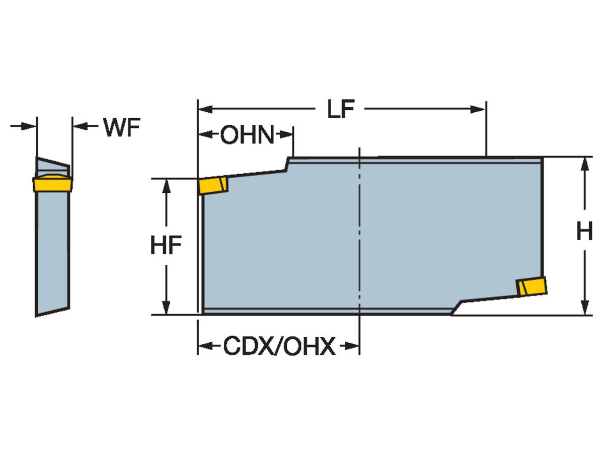 COROMANT T-Max Einsatz zum Einstechen BPR151.2-45500