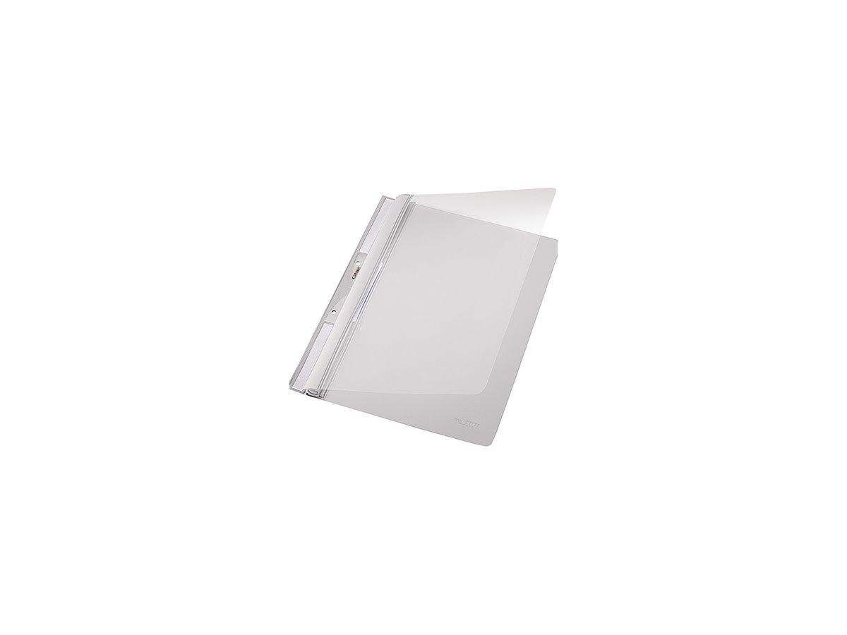 Leitz Einhakhefter 41900085 DIN A4 kfm. Heftung PVC grau