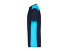 JN Herren Workwear  T-Shirt JN860 navy/turquoise, Größe XS
