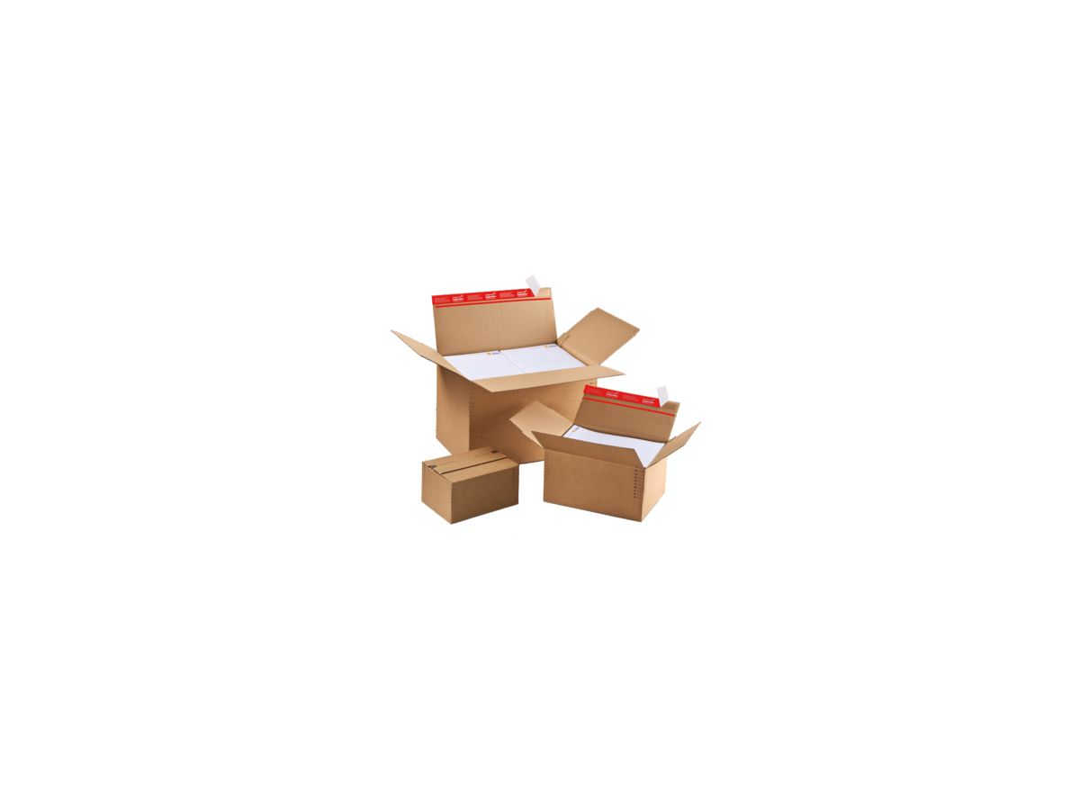 ColomPac Versandkarton CP141.201 DIN A4 30,4x13-22x21,6cm braun