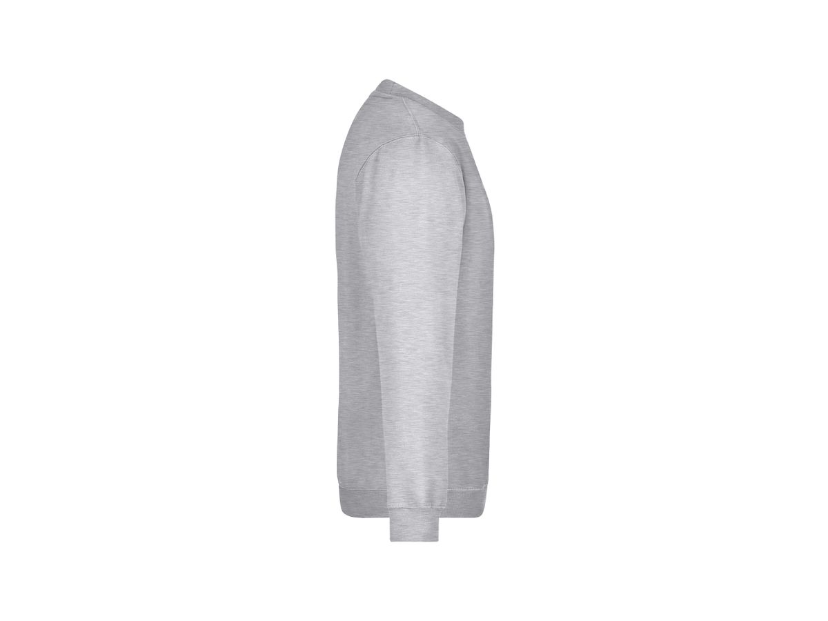 JN Round-Sweat Heavy JN040 80%BW/20%PES, grey-heather, Größe 5XL