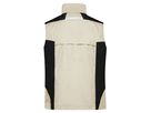 JN Workwear Vest JN822 65%PES/35%BW, stone/black, Größe 5XL