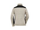 JN Damenfleece Jacke JN861 stone-melange/black, Größe M