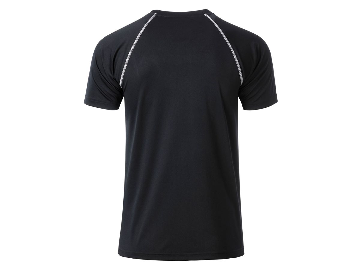 JN Men's Sports T-Shirt JN496 black/white, Größe S