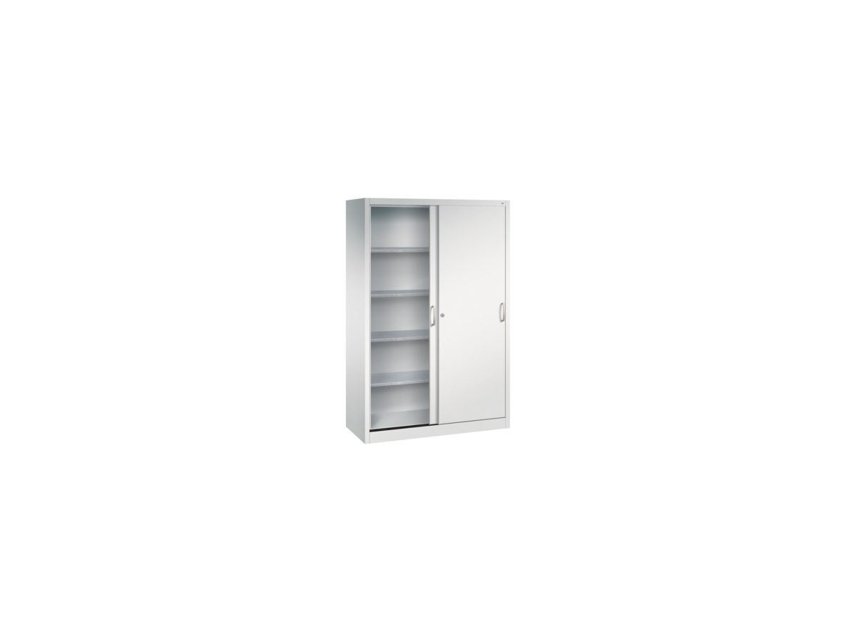 C+P Schiebetürenschrank 1950x1200x500mm, 7035, 4 Böden