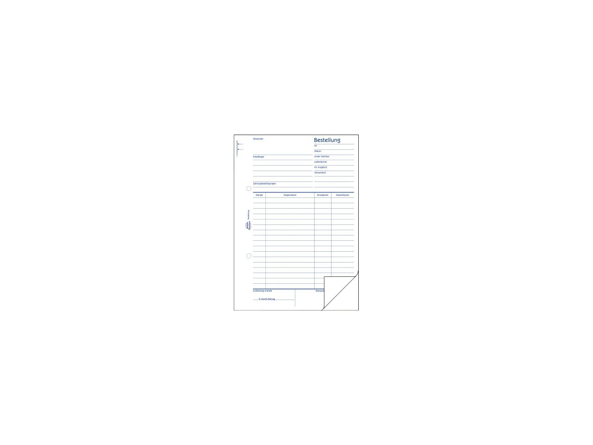 Avery Zweckform Bestellformular 1406 DIN A5 2x50Blatt