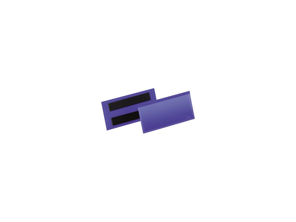 DURABLE Etikettentasche 174107 magnet. 100x38mm d.bl 50 St./Pack.