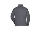 JN Workwear Sweat Jacket JN836 70%BW/30%PES, carbon, Größe 5XL