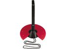 helit Kugelschreiberständer H6359092 10x15,5x10cm Kette sw/rt
